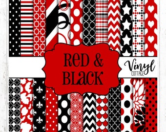 Red and Black Ombre Vinyl Patterned Heat Transfer Vinyl Iron on Vinyl Sheets  Adhesive Vinyl Sheets 