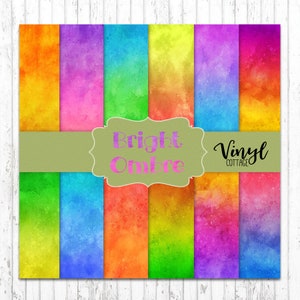 Bright Ombre Pattern Vinyl: Gradient Print HTV