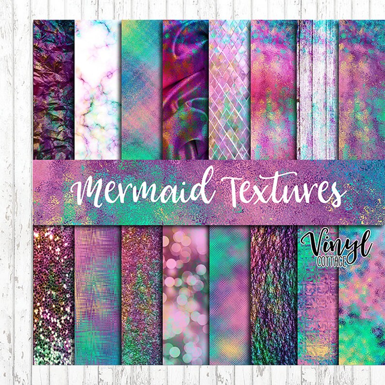 mermaid texture pattern vinyl mermaid glitter print vinyl
