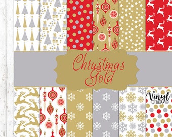 Vinilo con estampado navideño dorado, vinilo termoadhesivo de renos, vinilo termoadhesivo con estampado de adornos, vinilo adhesivo con estampado de copos de nieve, vinilo para manualidades.