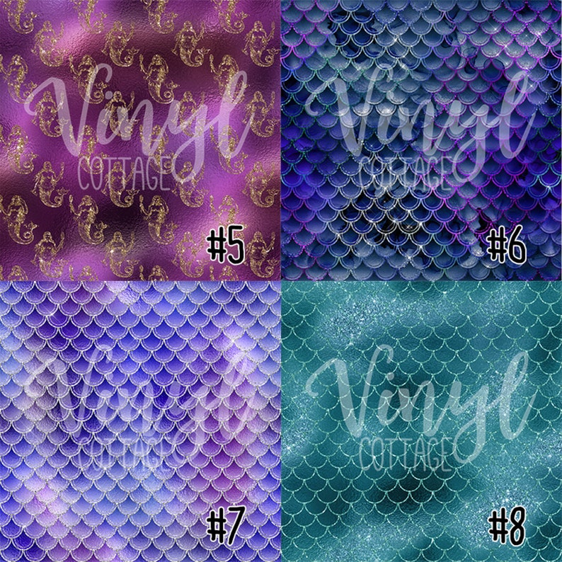 mermaid glitter pattern vinyl mermaid scales print vinyl