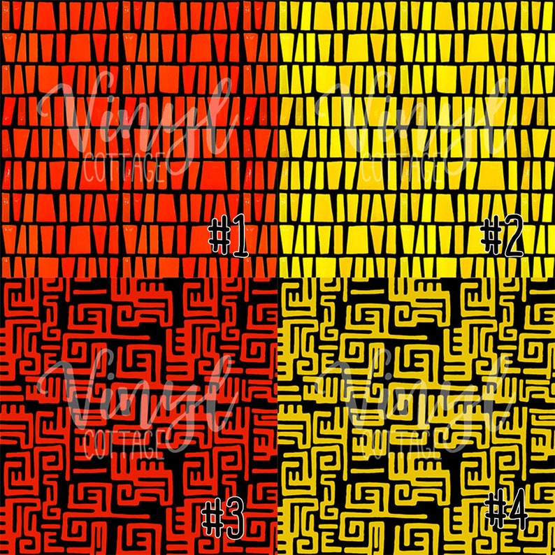 Africa Kente Print Vinyl Leopard Print HTV African Pattern image 1