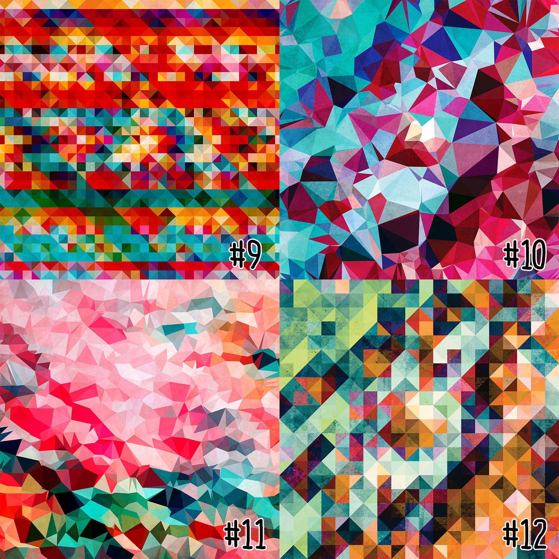 Abstract Pattern Htv Triangle Abstract Pattern Vinyl, Geometric Print Vinyl, Printed HTV ...