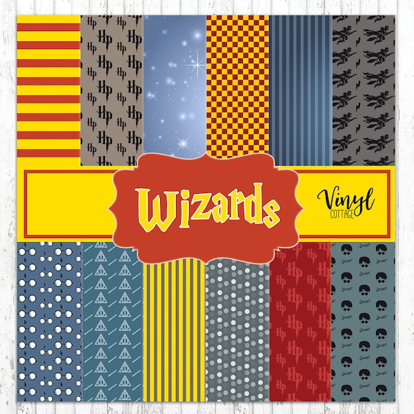 Wizards Pattern Vinyl: Magic Print HTV & Adhesive Vinyl