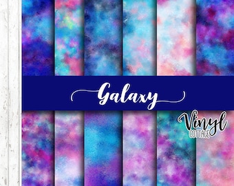 Galaxy Pattern Vinyl, Galaxy Print Vinyl, Constellation Printed HTV, Pattern Heat Transfer Vinyl, Printed Adhesive Vinyl, Craft Vinyl