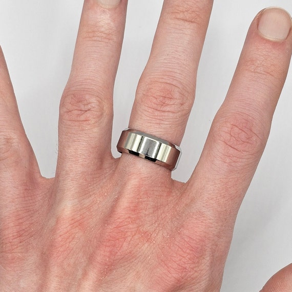 Bague en acier inoxydable argente anneau lisse pour doigt bague polie alliance bague de fiancailles bague de promesse 2 mm 4 mm 6 mm 8 mm Etsy France
