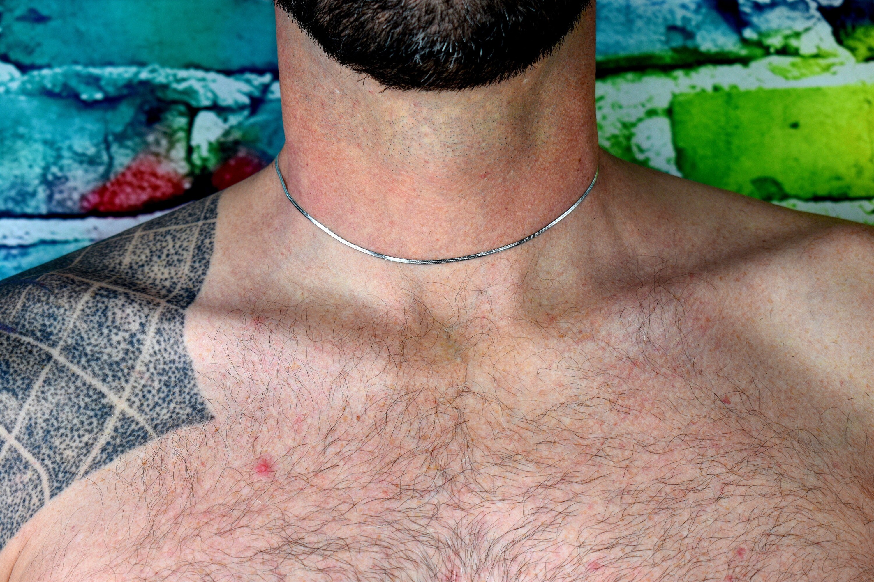 2MM Silver Snake Necklace Mens 
