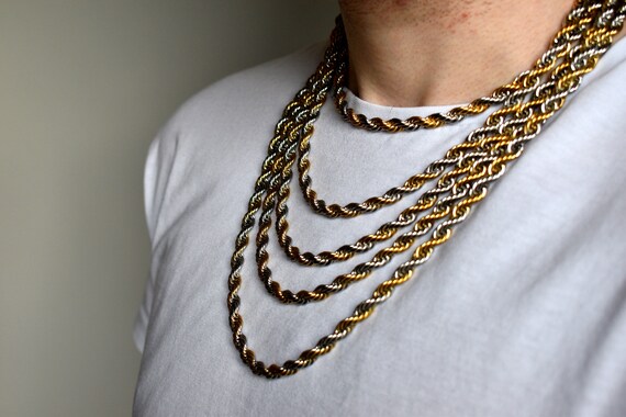 Mens gold necklace 20 inch store