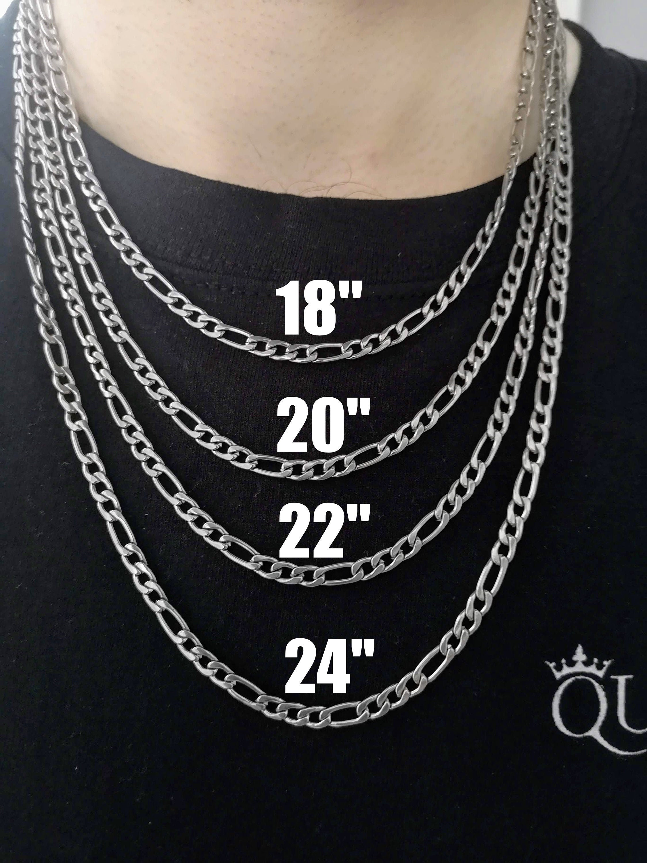 4.5MM Silver Figaro Chain Sterling 