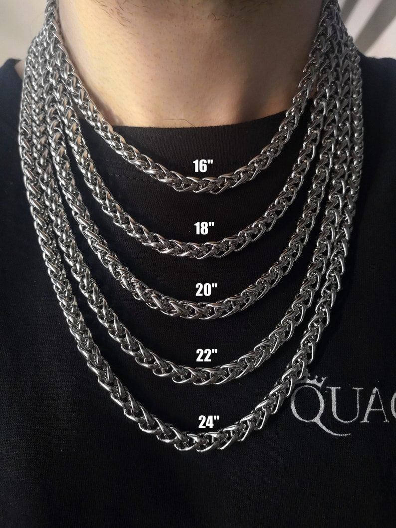 Mens wheat chain necklace Clearance