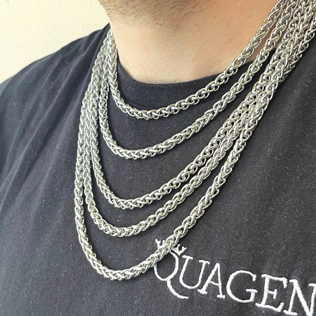 Etsy stainless steel necklace discount