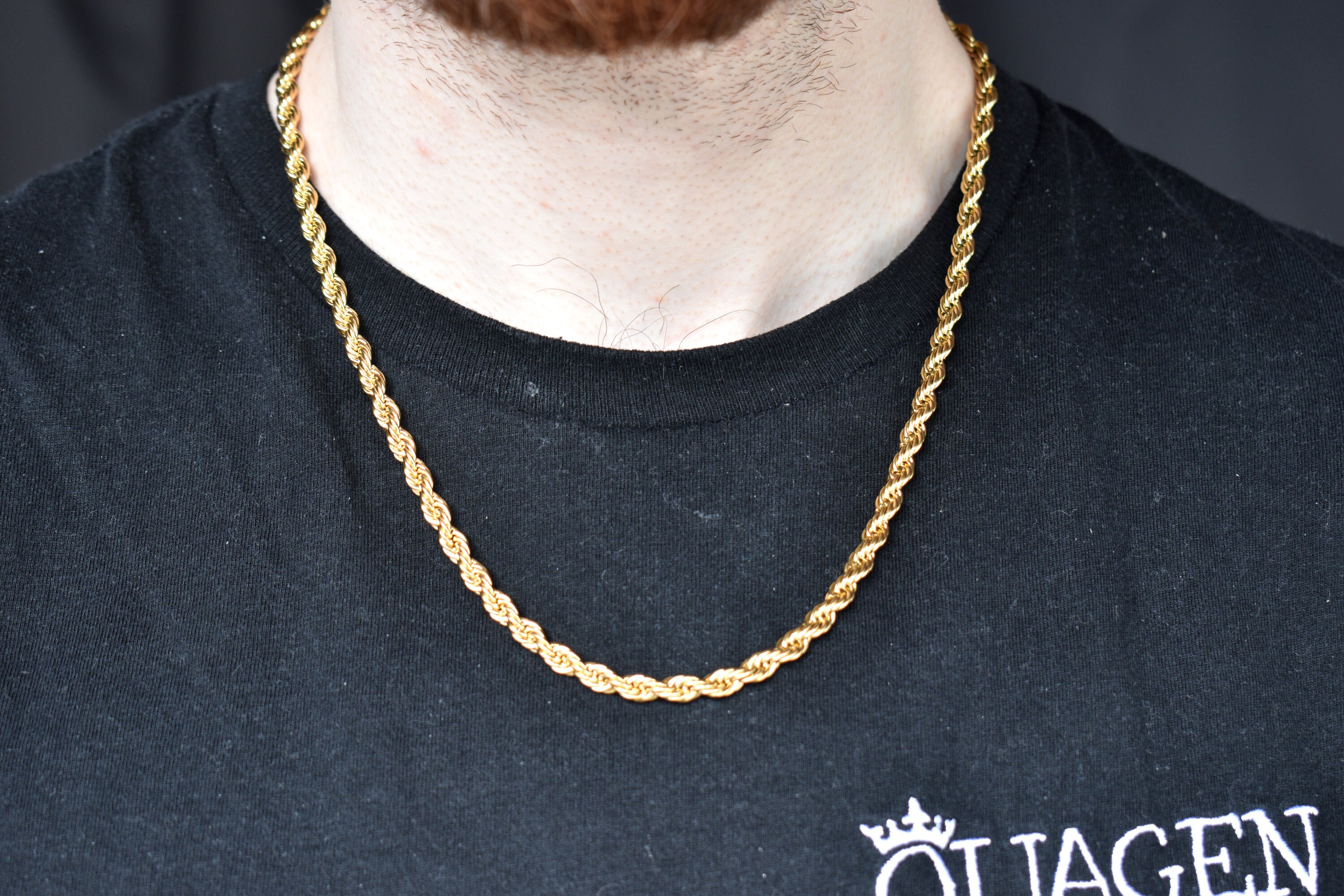4mm rope on sale chain with pendant