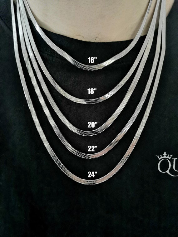 4MM Silver Snake Chain Necklace Snake Chain Silver Chain Etsy