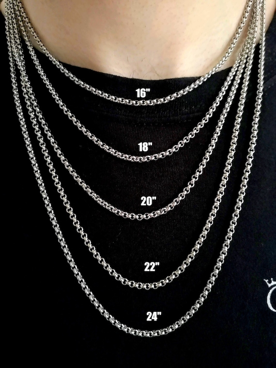 Stainless Steel Rolo Chain 3mm - Various Long Lengths Stainless Steel Rolo Chain 3mm - Various Long Lengths