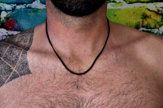 3.5MM Black Cuban Link Chain Miami 