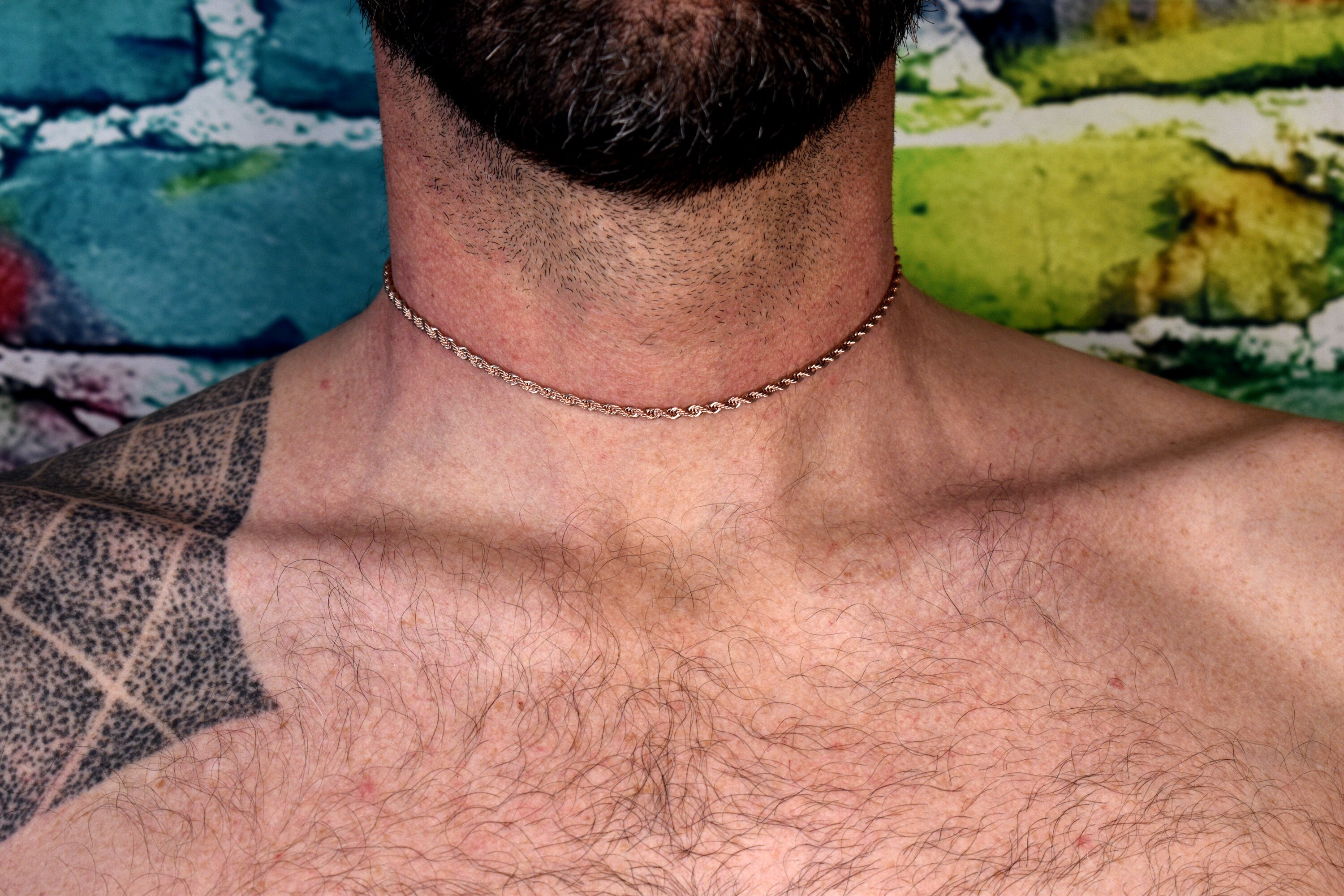 3MM 18K Rose Gold Rope Chain Rope 