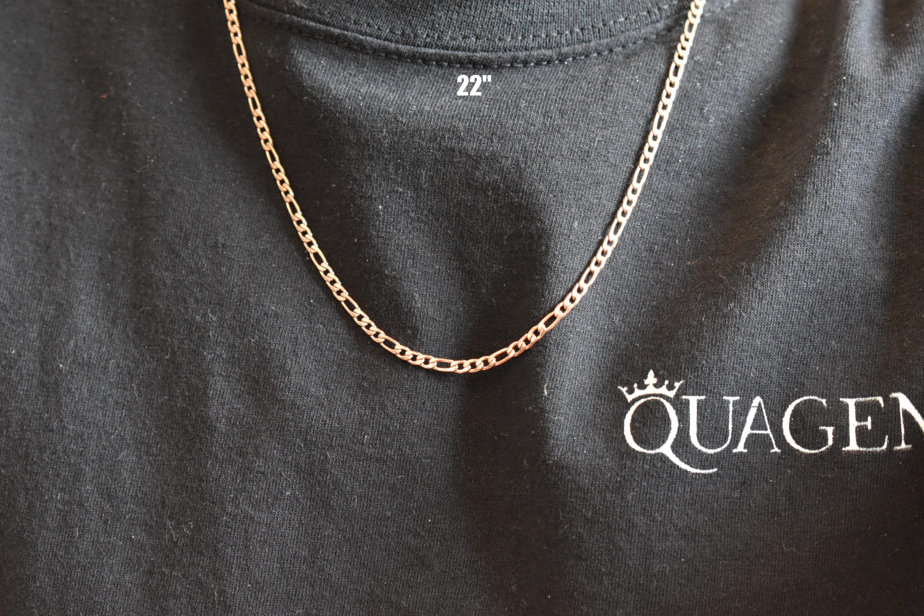 3MM 18K Rose Gold Figaro Chain Figaro Style Chain Stainless Etsy