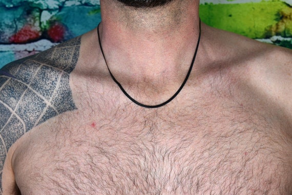 3MM Black Snake Chain Men's Herringbone 