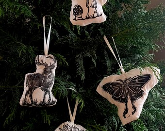 Stuffed Woodland Ornaments