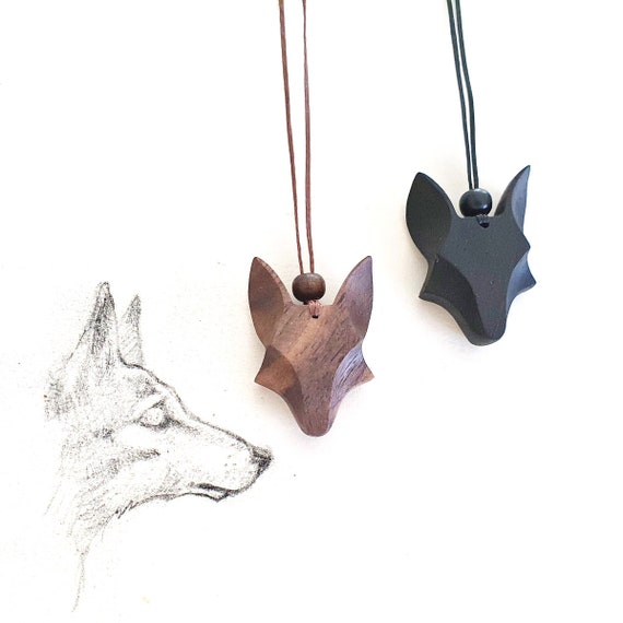 Making a wooden wolf pendant deals