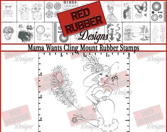 Mama Wants Cling Mount Rubber Stamps