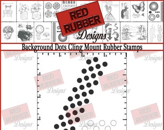 Background Dots Cling Mount Rubber Stamps