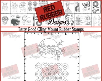 Batty Good Cling Mount Rubber Stamps