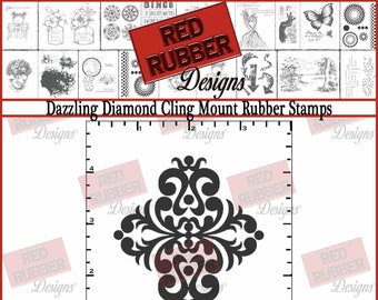 Dazzling Diamond Cling Mount Rubber Stamp