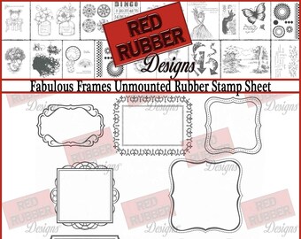 Fabulous Frames Unmounted Rubber Stamp Sheet