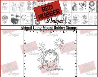 Abigail Cling Mount Rubber Stamps