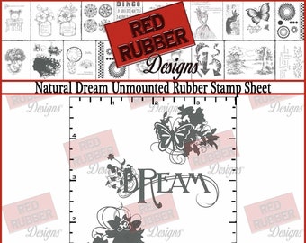 Natural Dream Cling Mount Rubber Stamps