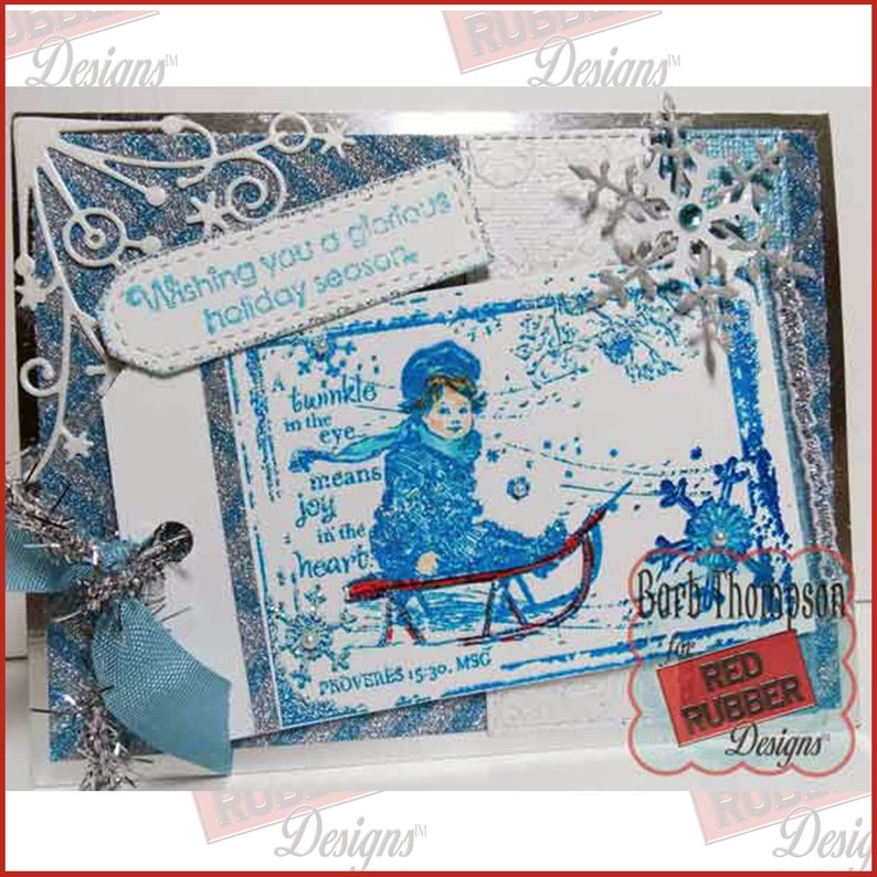 Glorious Holiday Cling Mount Rubber Stamps image 4