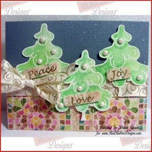 Brushed Christmas Cling Mount Rubber Stamps Bild 4
