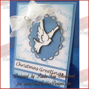 Brushed Christmas Cling Mount Rubber Stamps Bild 5