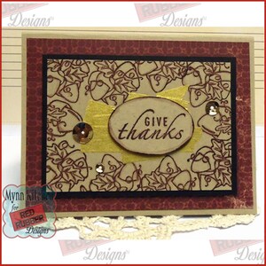 Give Thanks Cling Mount Rubber Stamps image 6