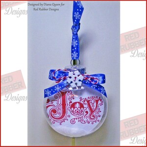 Ornamental Joy Cling Mount Rubber Stamp image 4