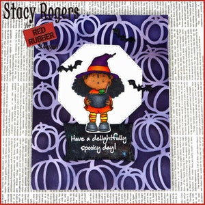 Delightfully Spooky Dracula Cling Mount Rubber Stamps immagine 2