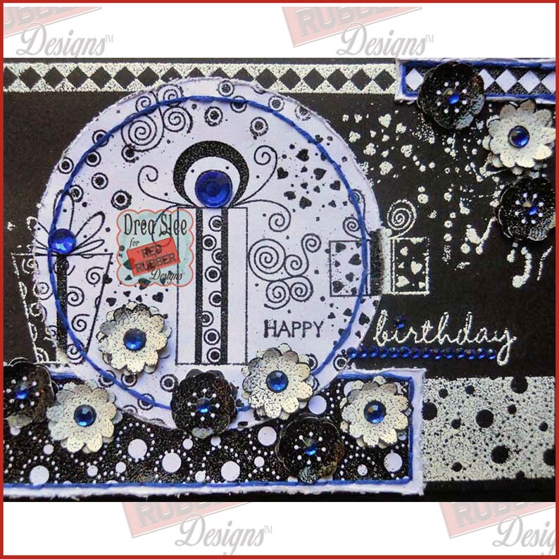 Showy Strips Cling Mount Rubber Stamps image 3