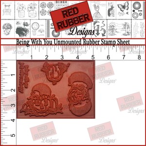 Being With You Unmounted Rubber Stamp Sheet image 2