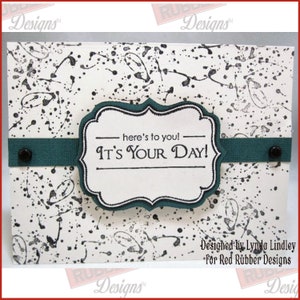 So Splattered Cling Mount Rubber Stamps image 8