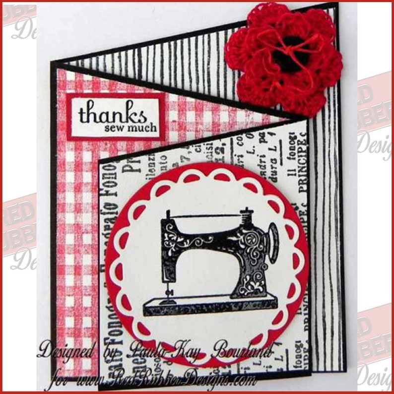 Background Grunge Cling Mount Rubber Stamps image 3