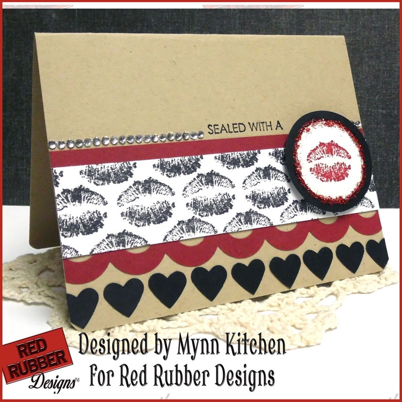 Hugs & Kisses Cling Mount Rubber Stamps image 2