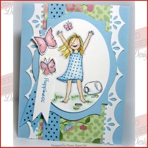 Butterflies Are Free Cling Mount Rubber Stamps image 3