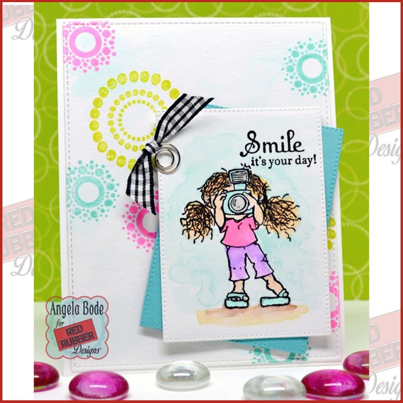 Lotsa Dotsa Cling Mount Rubber Stamps image 5