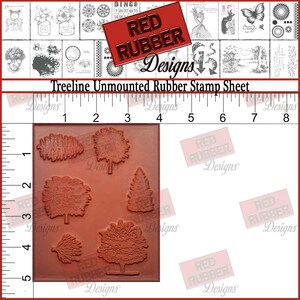 Treeline Unmounted Rubber Stamp Sheet image 2