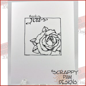 Rosa Cling Mount Rubber Stamps image 3