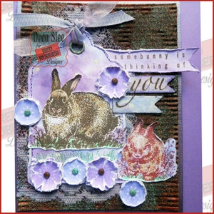 Somebunny's Thinking Cling Mount Rubber Stamps image 3