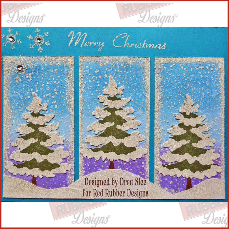 Oh Christmas Tree Cling Mount Rubber Stamps image 4