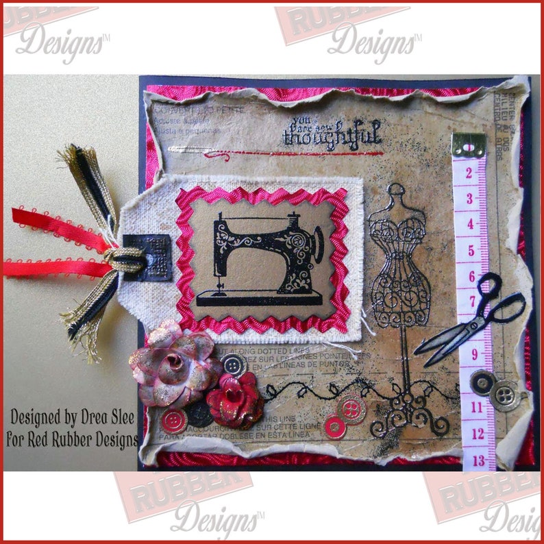 Sew Thoughtful Cling Mount Rubber Stamps image 3