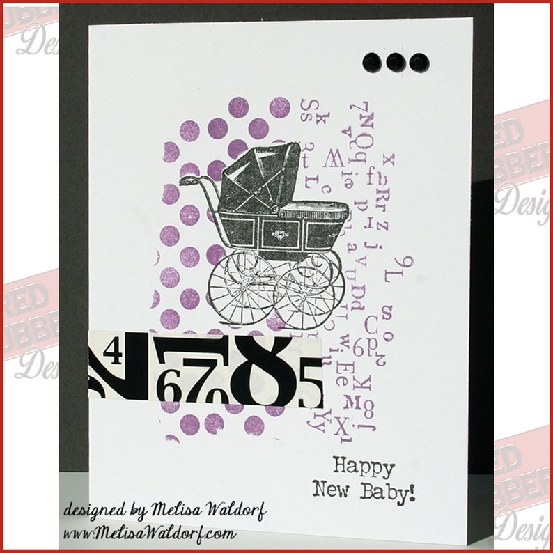 Background Dots Cling Mount Rubber Stamps image 5
